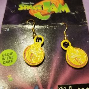 Warner Brothers Space Jam pierced earrings new